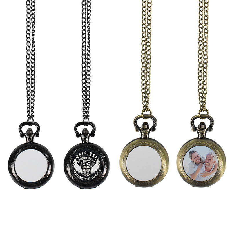 Men'S Fashion Jewelry - Винтажные металлические карманные часы-кулон, классическое ожерелье-часы,