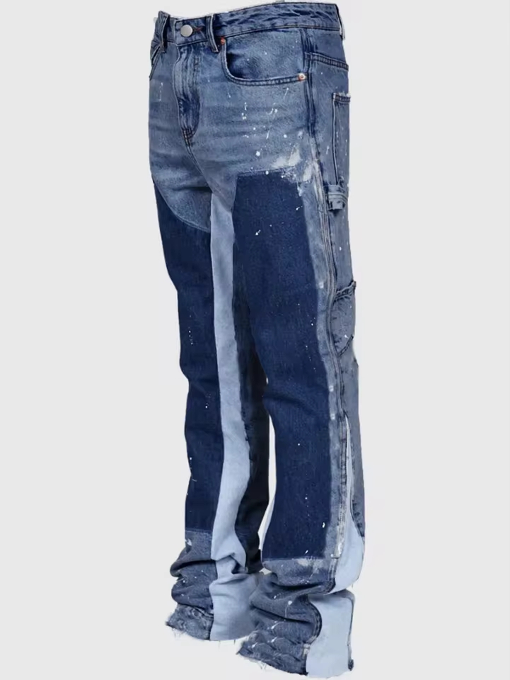 Men'S Fashion Jeans And Boots - Мужские модные джинсы-брюки для работы, европейская