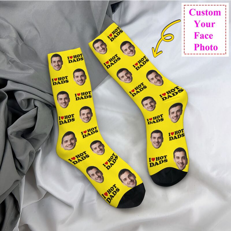 Mens Fashion Dress - Носки I Love Hot Dads на
