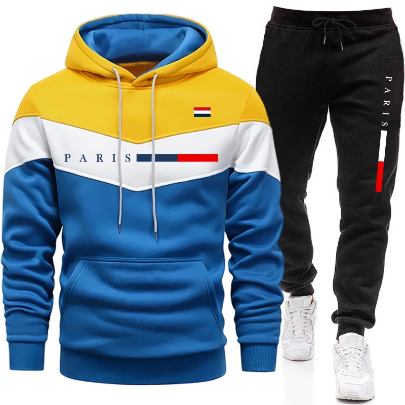 Men'S Fashion Outfits 2026 - Модный повседневный спортивный костюм с принтом