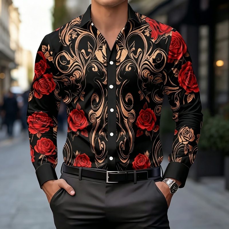 Mens Fashion Casual 2026 - Новая мужская рубашка 2026 года: модная,