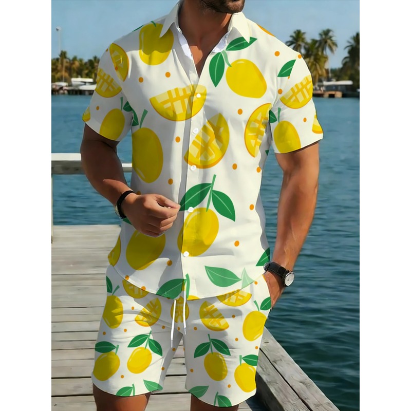 Linen Shirt Summer - Мужской комплект из льняной рубашки с