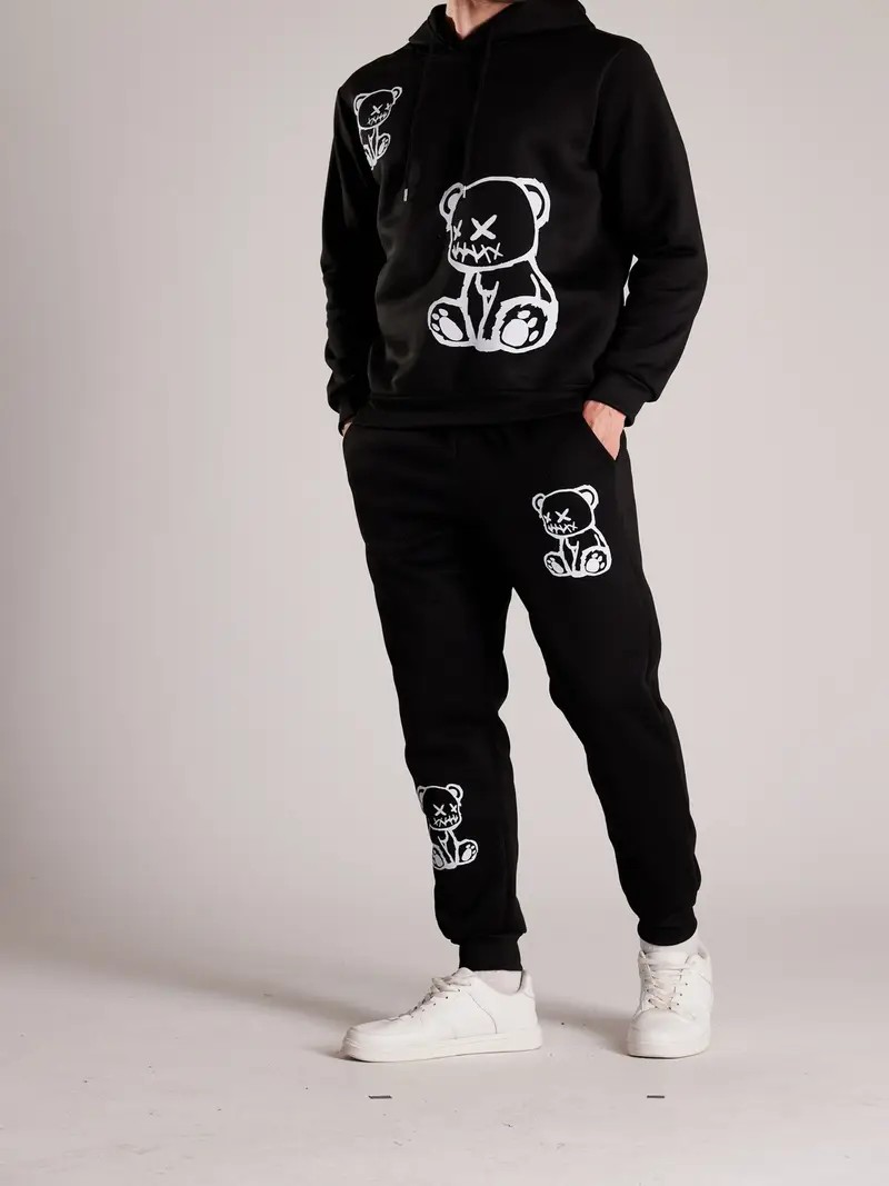 Mens Fashion Casual 2026 - Новинка 2026: Комплект мужских худи и