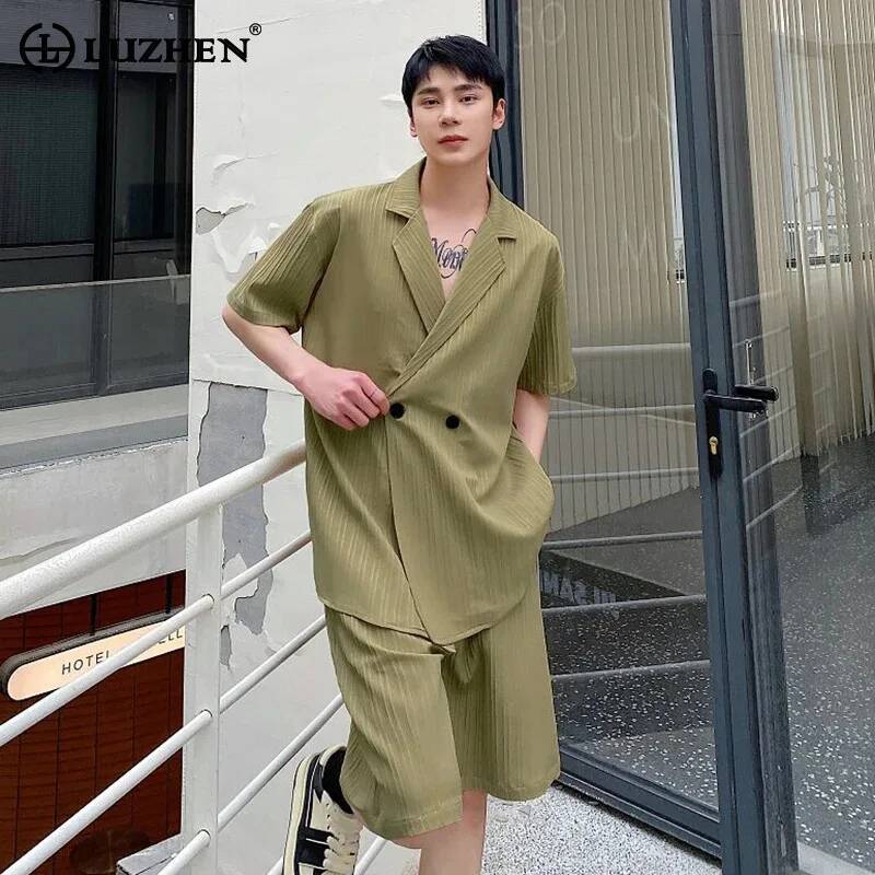 Mens Fashion Casual 2026 - Мужской летний модный комплект LUZHEN 2026: