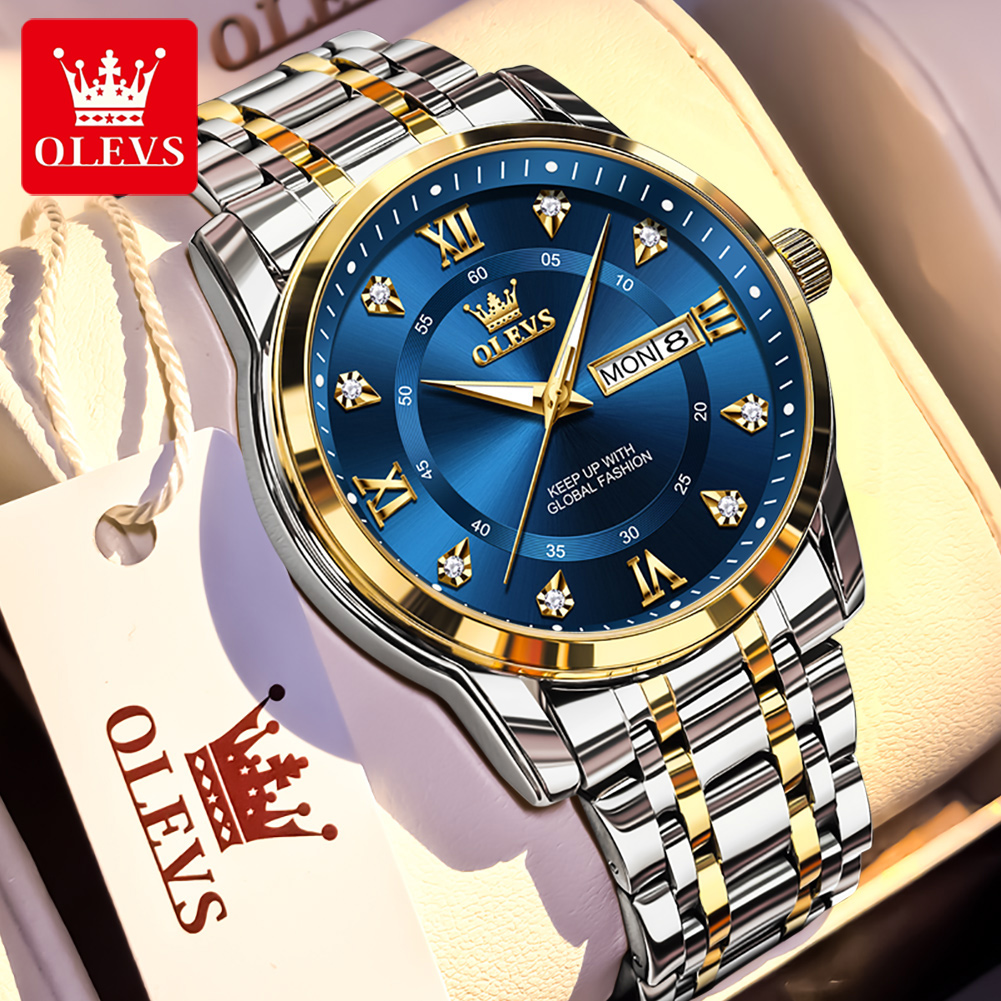 Men'S Fashion Magazine - OLEVS брендовые модные мужские часы из