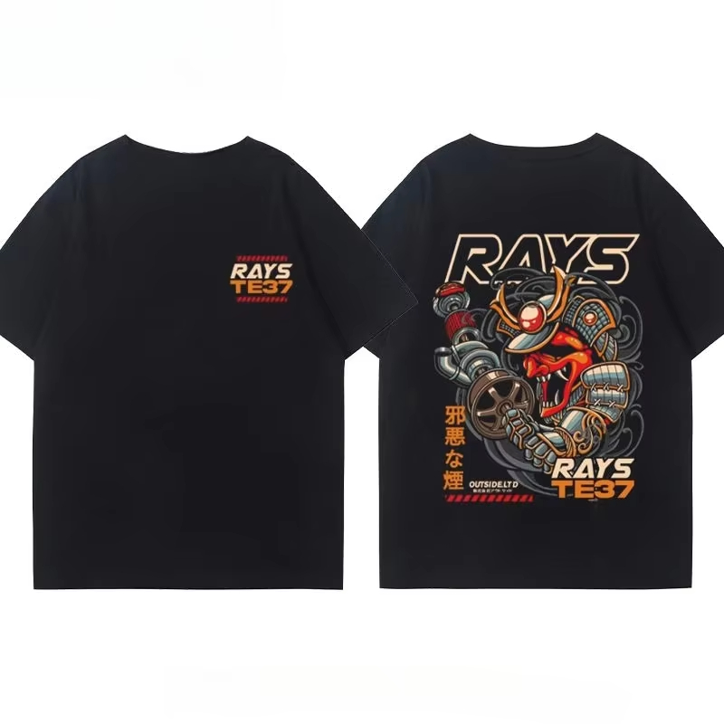 Men'S Fashion Hub - Модная японская футболка RAYS с принтом