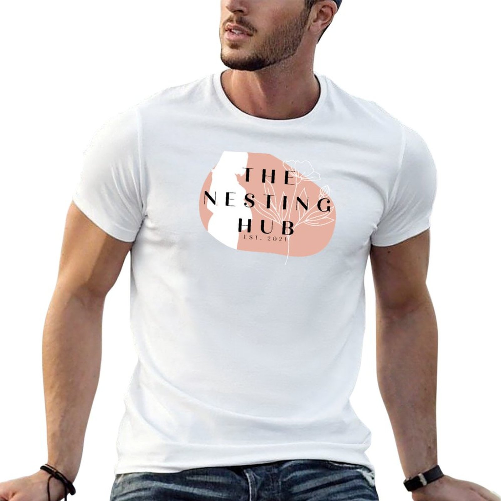 Men'S Fashion Hub - Футболка The Nesting Hub, повседневная футболка