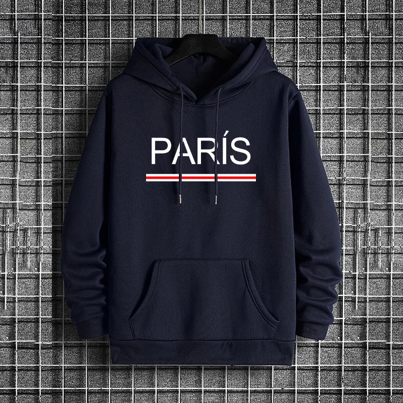 Men'S Fashion Paris 2025 - Мужской повседневный модный пуловер с капюшоном,