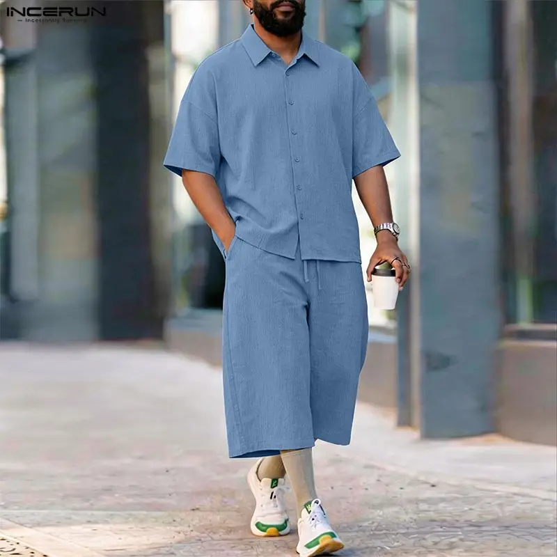 Мужской комплект INCERUN: одно – обзор и цена Mens Fashion Casual 2026