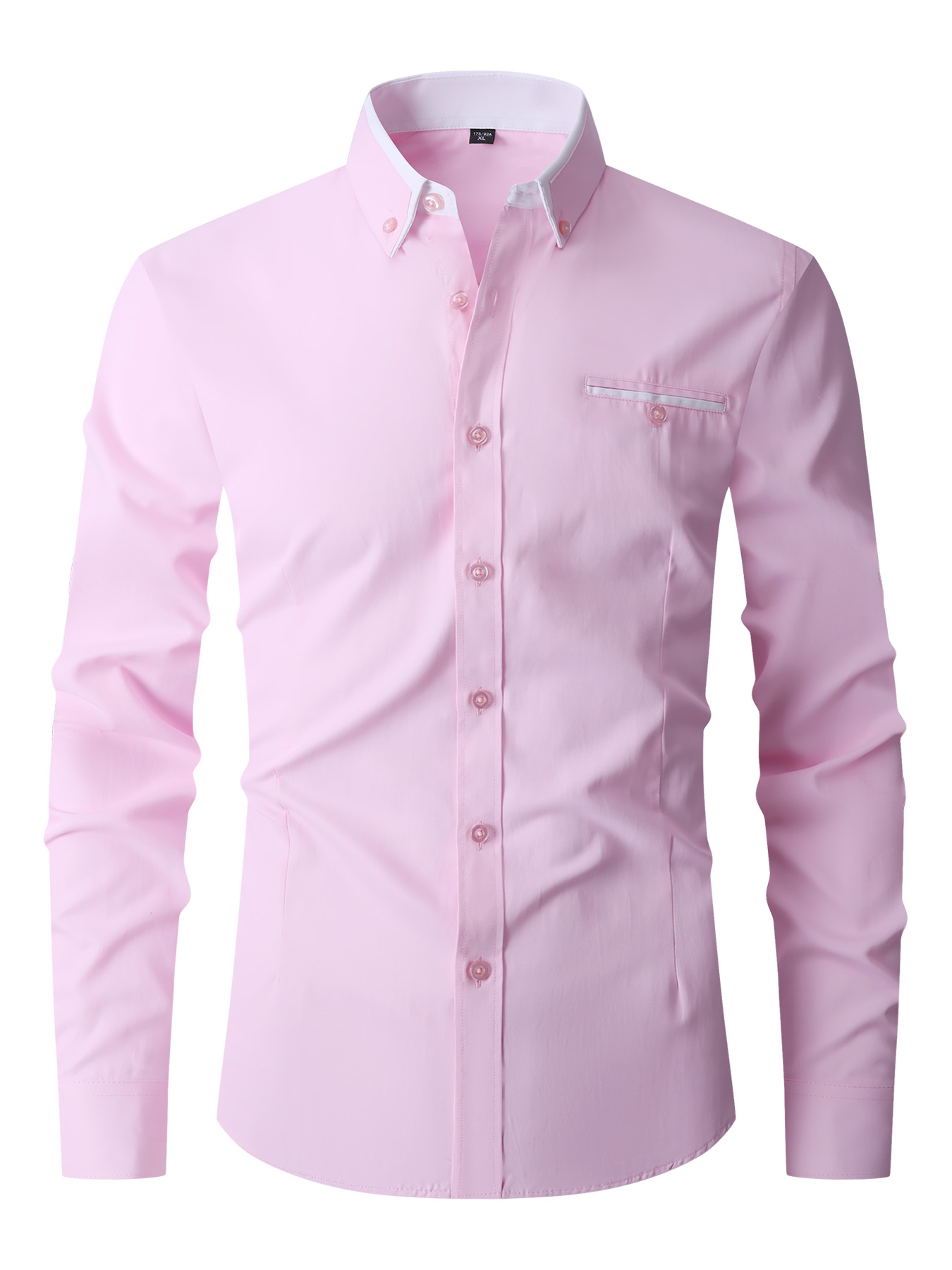 Мужская классическая рубашка с – обзор и цена Men'S Fashion Color