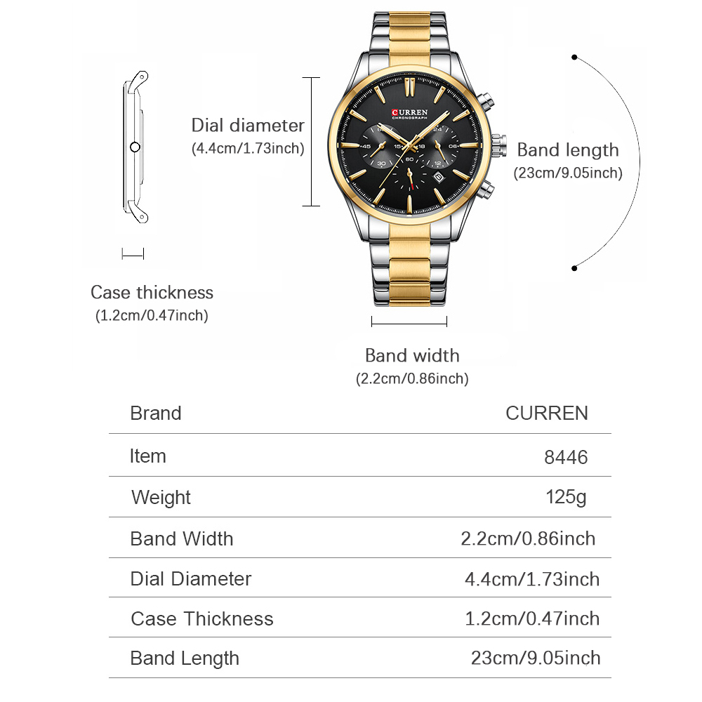 CURREN повседневные кварцевые  – обзор и цена Men'S Fashion Jewelry