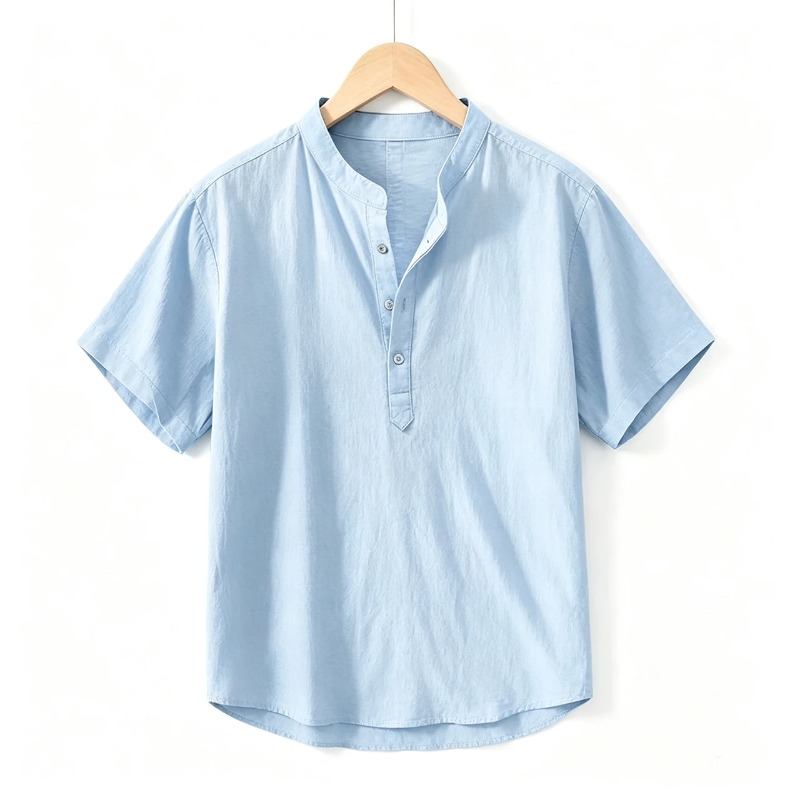 Мужская хлопково-льняная рубаш – обзор и цена Linen Shirt Summer