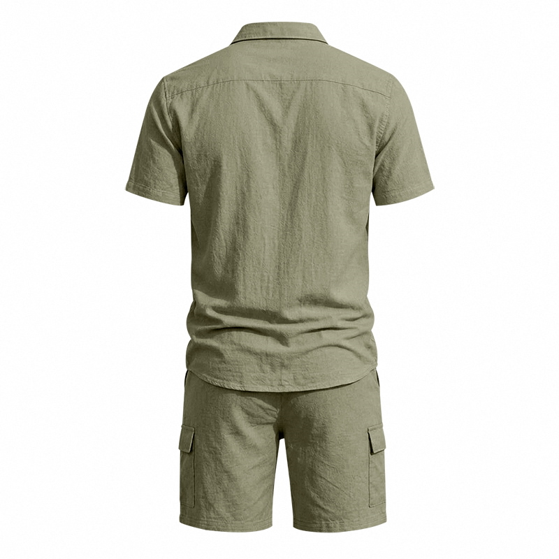 Мужской летний американский ль – обзор и цена Linen Shirt Summer