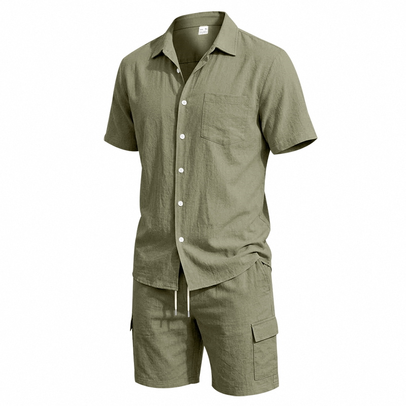 Мужской летний американский ль – обзор и цена Linen Shirt Summer